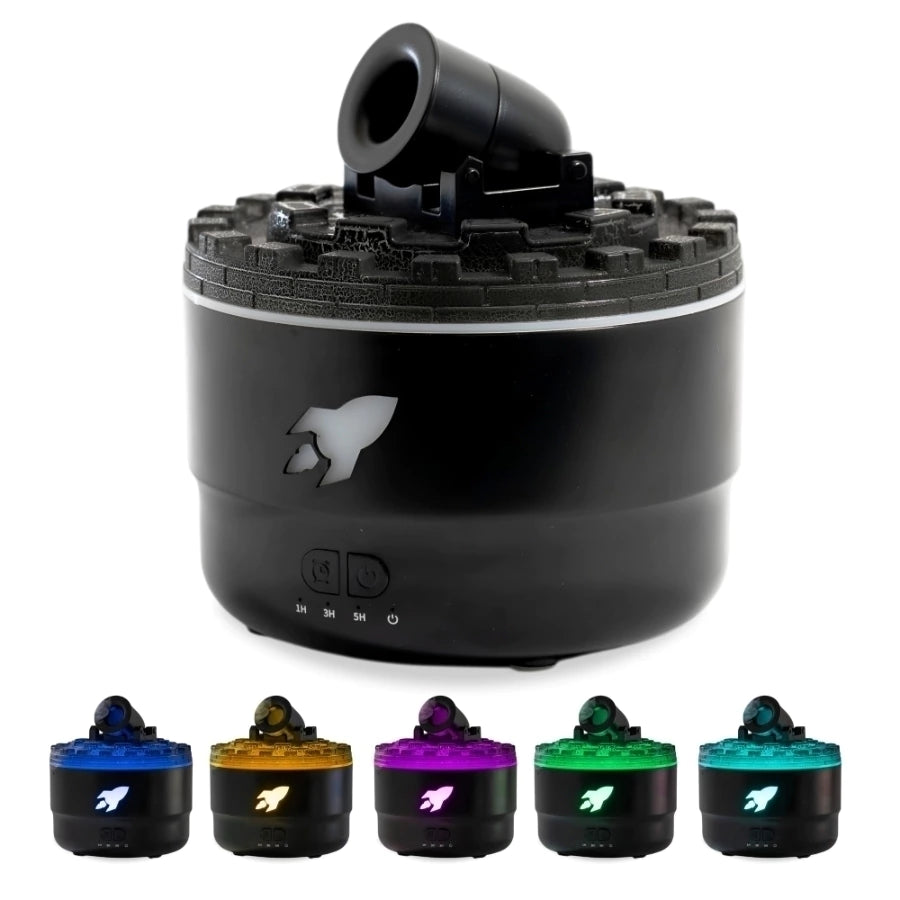 HUMIDIFICADOR Y DIFUSOR DE AROMAS EN FORMA DE CAÑON