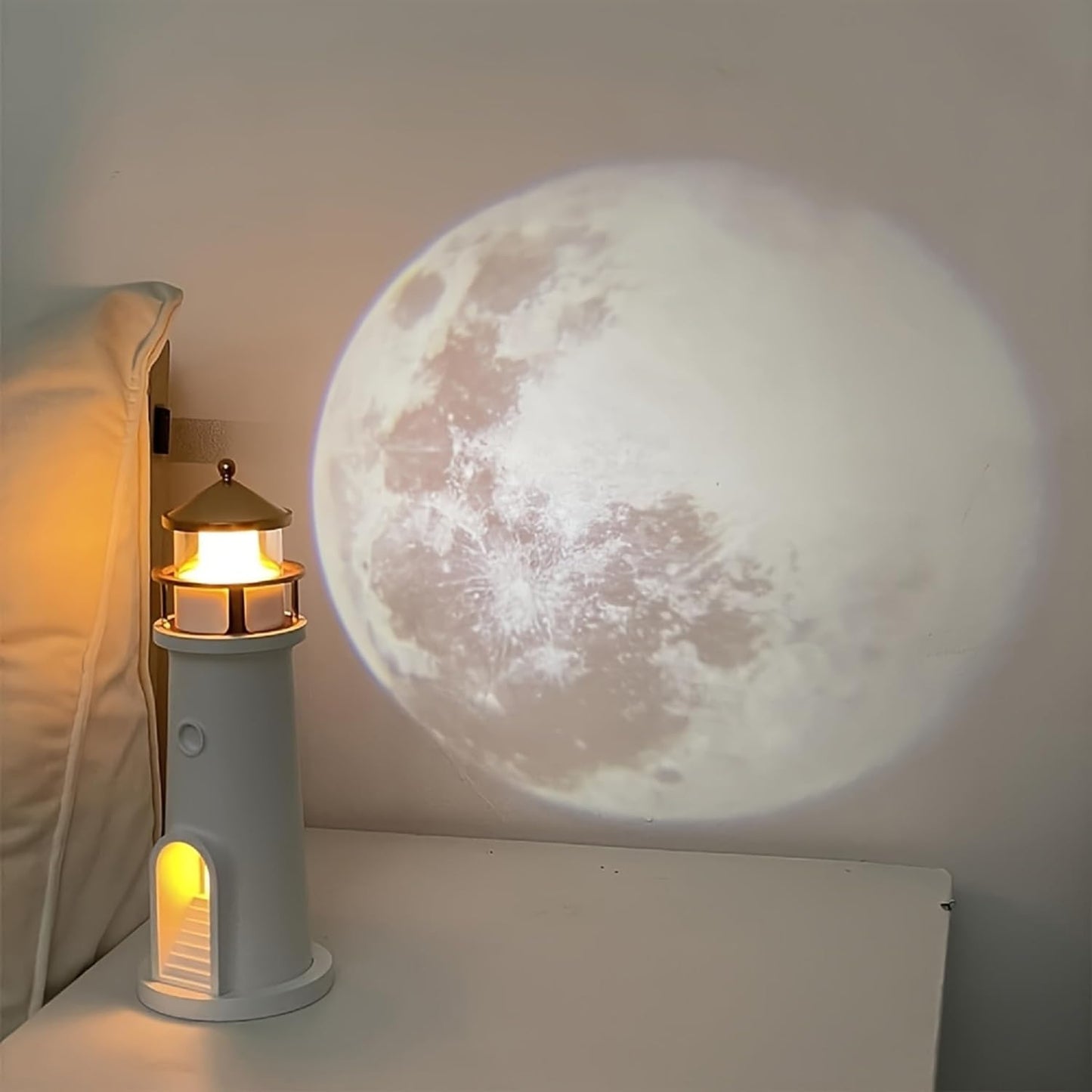 LÁMPARA FARO CON PROYECCIÓN DE LUNA