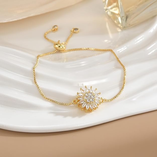 PULSERA GIRASOL GIRATORIO