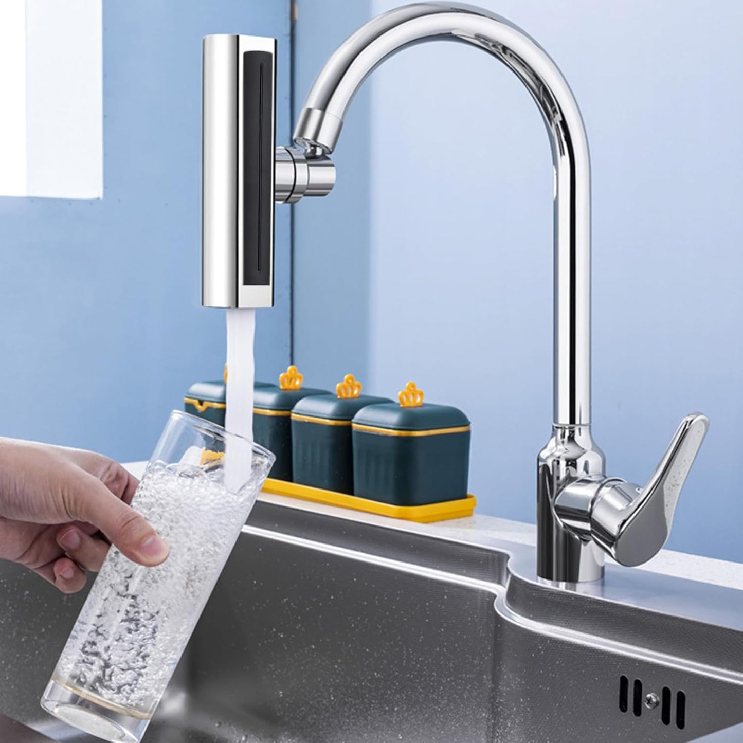 GRIFO MULTIFUNCIONAL 4 EN 1 AHORRADOR DE AGUA