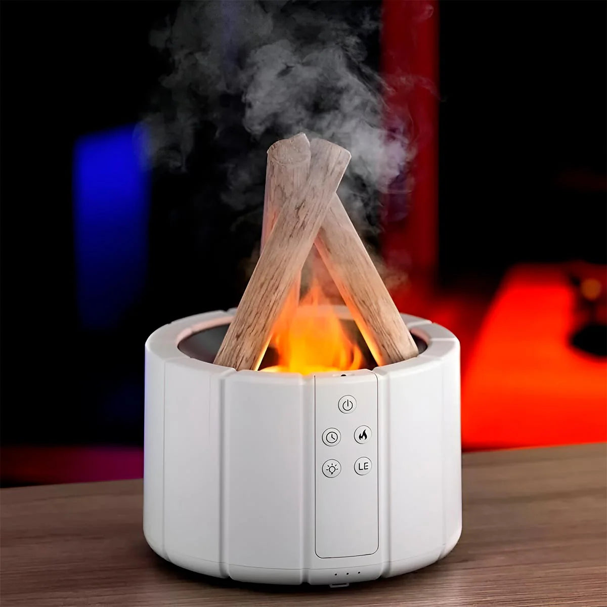 HUMIDIFICADOR Y DIFUSOR DE AROMAS EN FORMA DE FOGATA