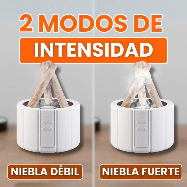 HUMIDIFICADOR Y DIFUSOR DE AROMAS EN FORMA DE FOGATA