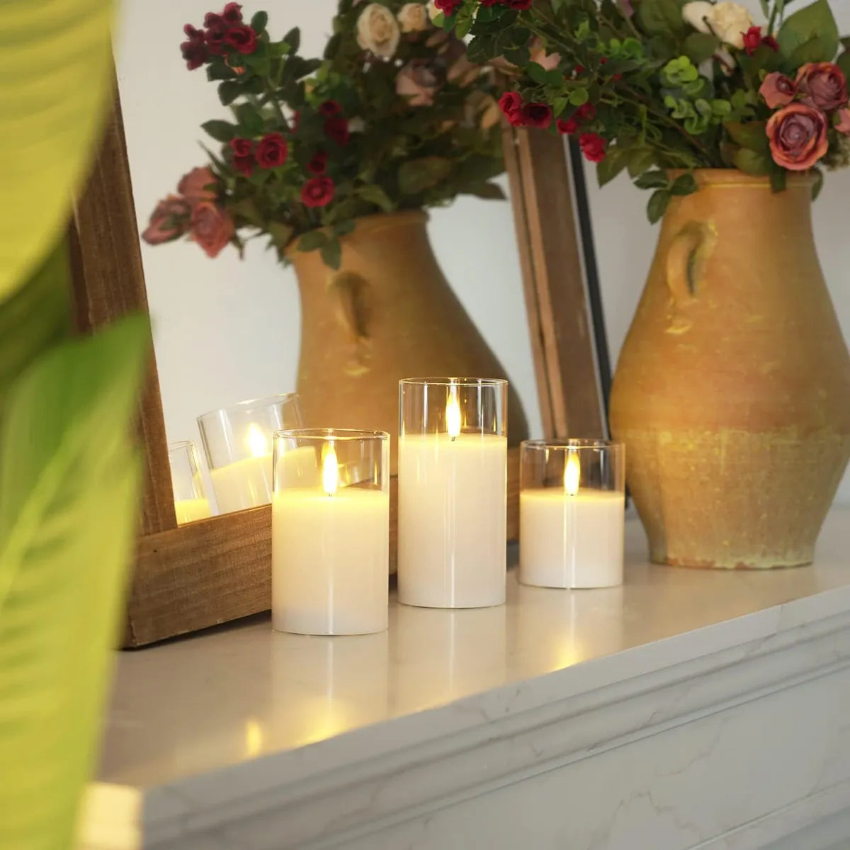 SET X3 UNIDADES DE VELAS LED CON CONTROL REMOTO