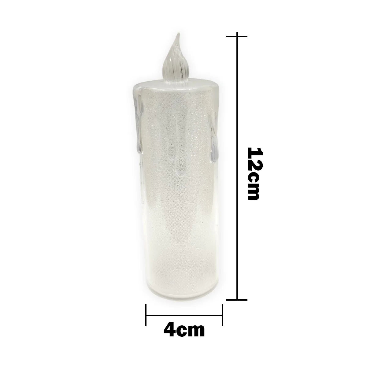 VELA LED EFECTO CRISTAL GRANDE