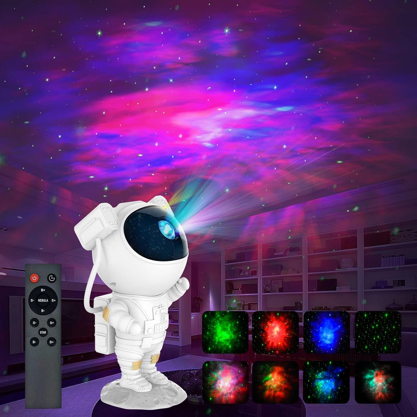 ASTRONAUTA PROYECTOR DE GALAXIAS Y NEBULOSAS