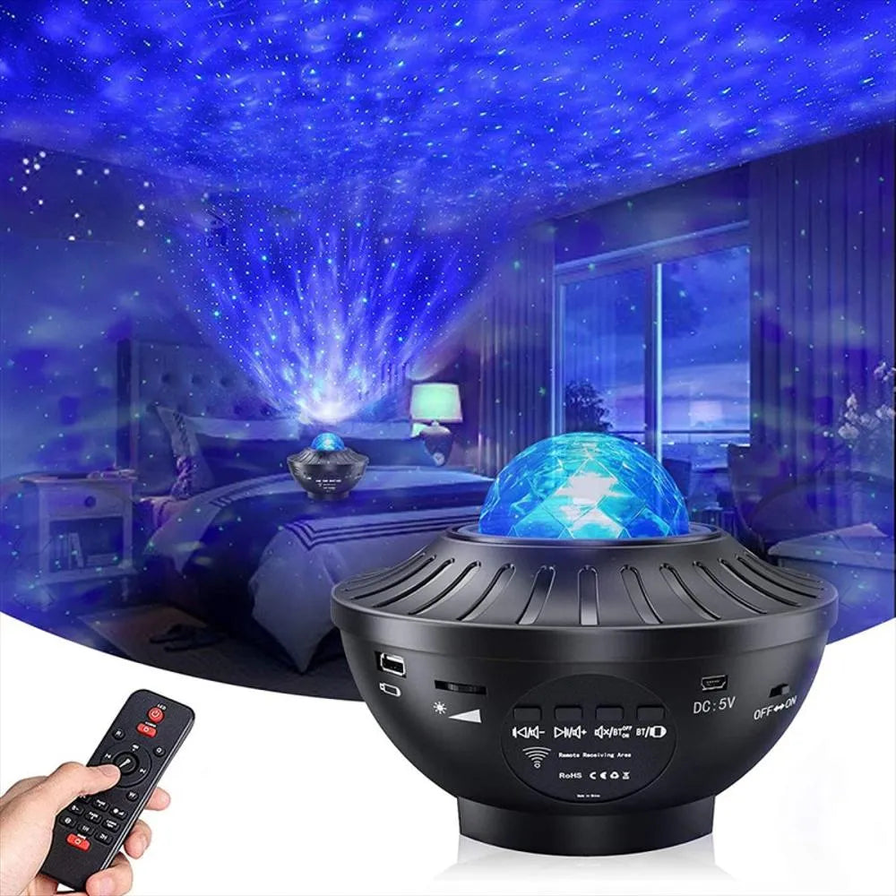 PROYECTOR DE GALAXIAS Y NEBULOSAS CON PARLANTE-BLUETOOTH