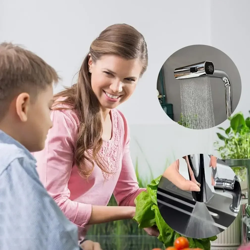 GRIFO MULTIFUNCIONAL 4 EN 1 AHORRADOR DE AGUA