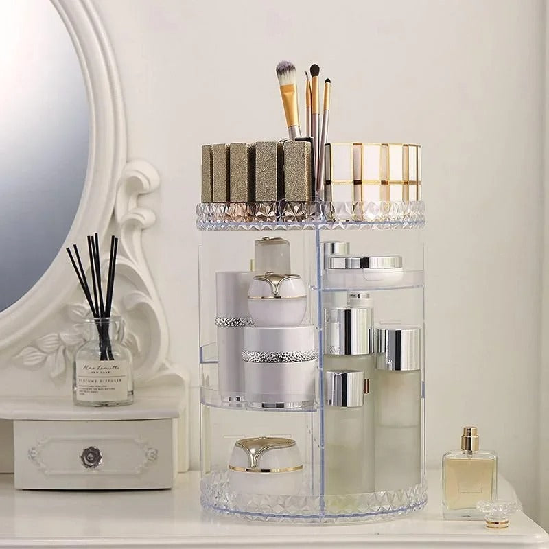 ORGANIZADOR PARA COSMÉTICOS 360° ¡GRATIS MAQUINA LAVABROCHAS!