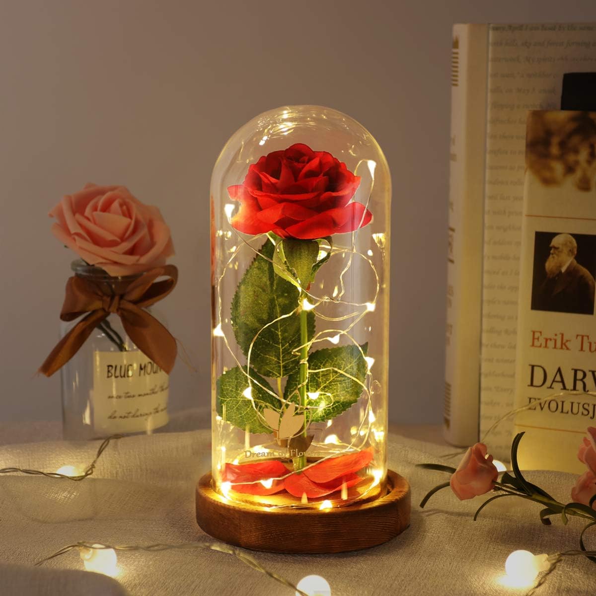 LÁMPARA ROSA ETERNA