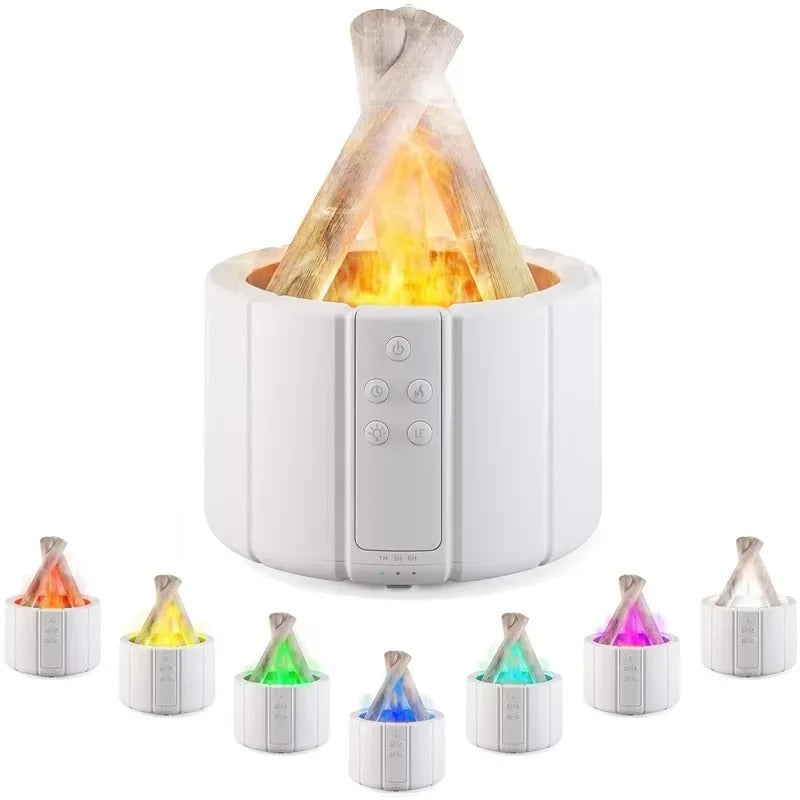 HUMIDIFICADOR Y DIFUSOR DE AROMAS EN FORMA DE FOGATA