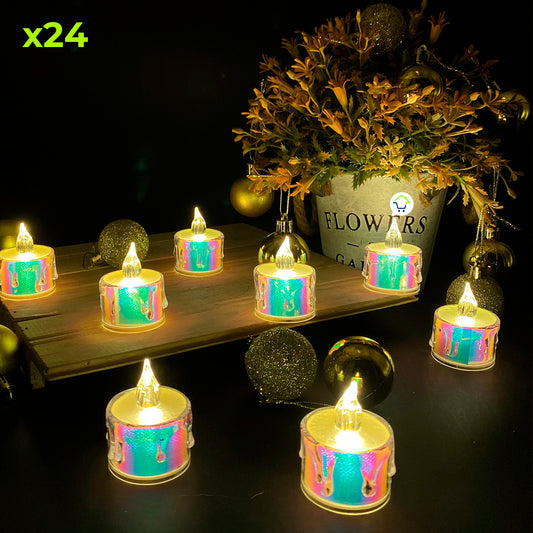 VELAS LED EFECTO TORNASOL MEDIANAS/PEQUEÑAS