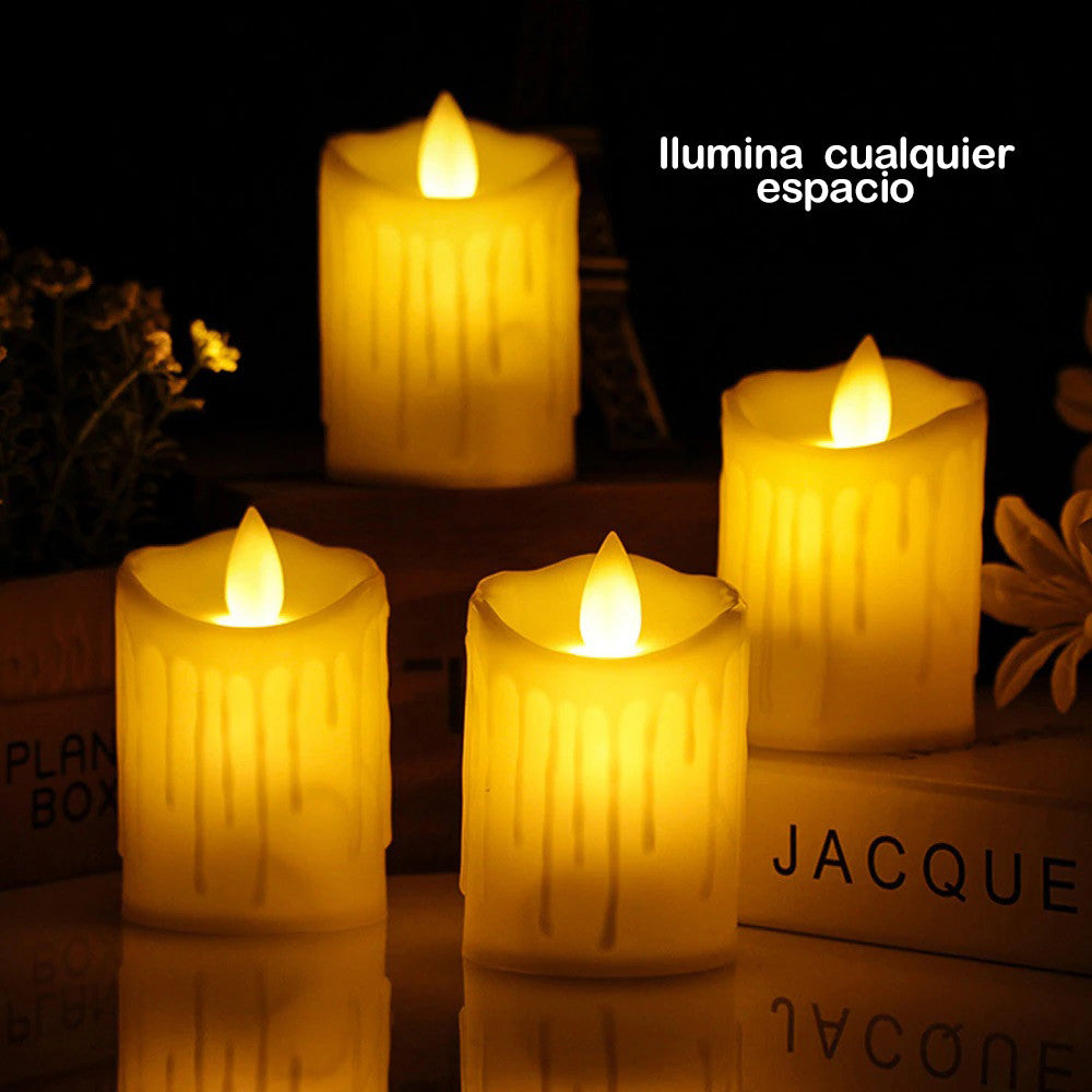VELAS LED PARPADEA X3 UNIDADES