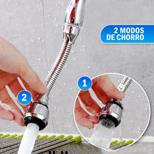 GRIFO DE AGUA FLEXIBLE 360 GRADOS