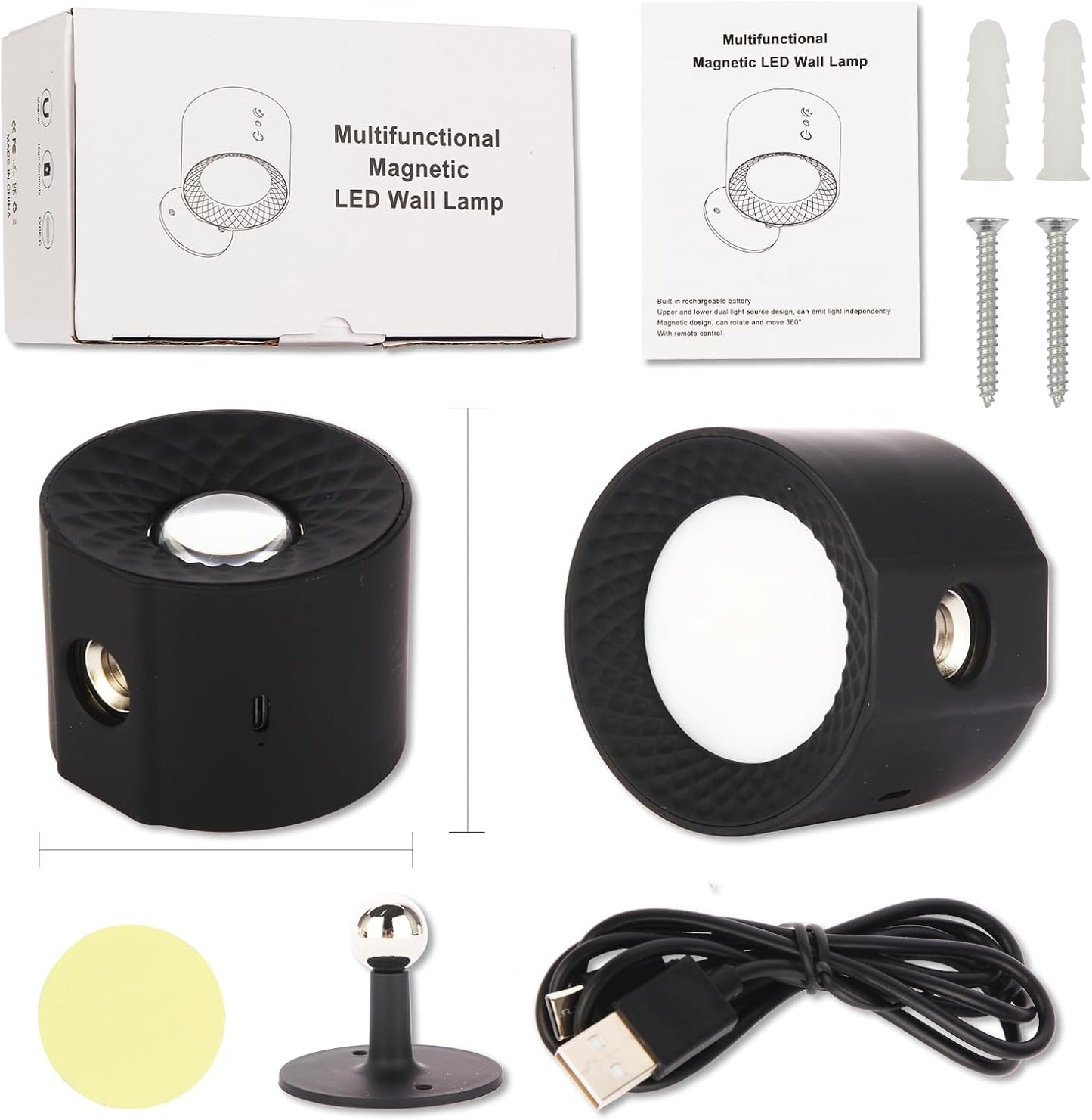 LÁMPARA LED MAGNÉTICA 3 TEMPERATURAS