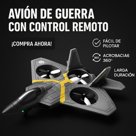 AVIÓN DE GUERRA CON CONTROL REMOTO