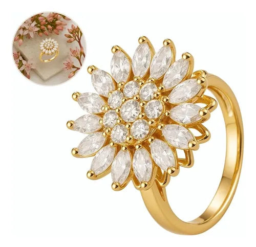 ANILLO GIRASOL GIRATORIO