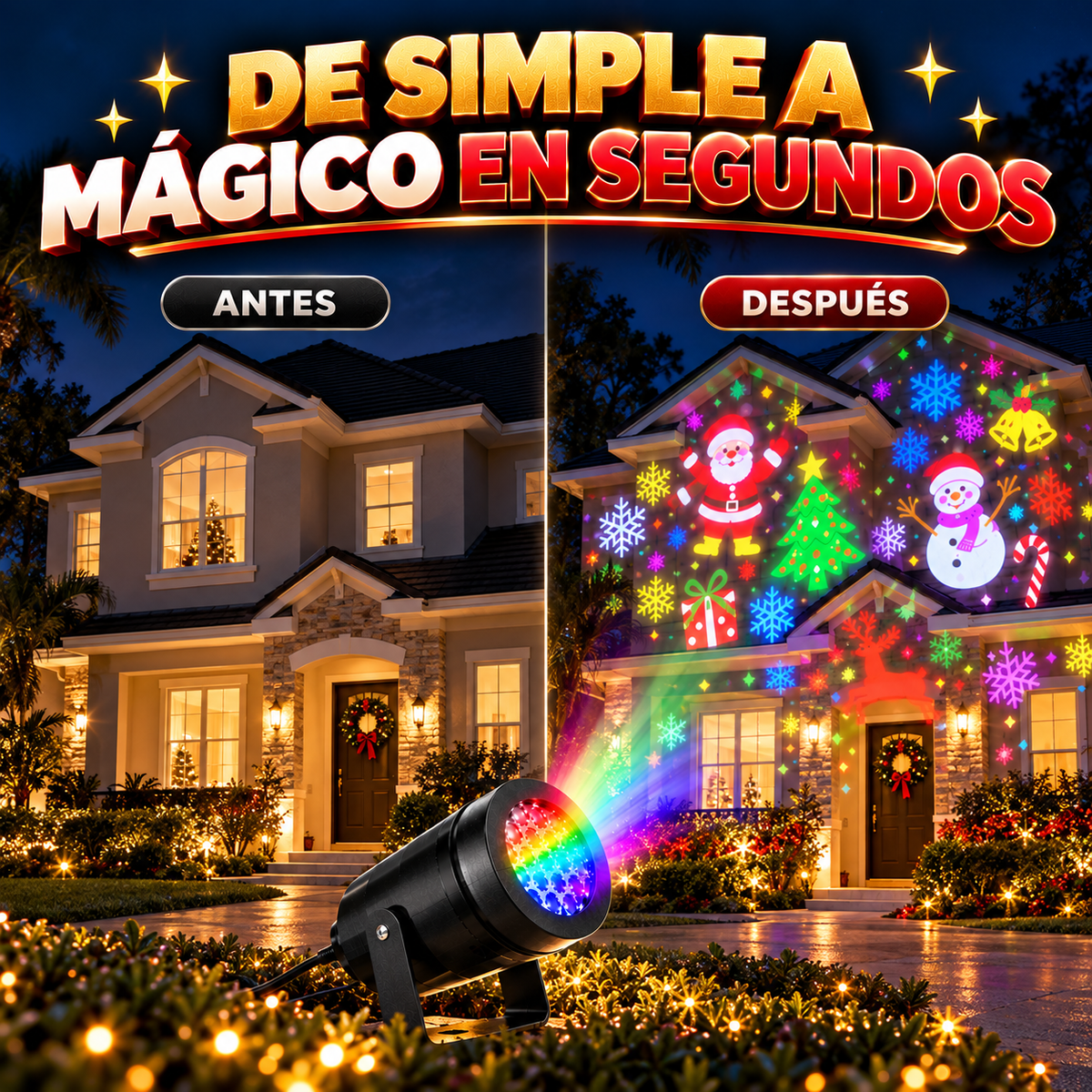 PROYECTOR MÁGICO DE NAVIDAD