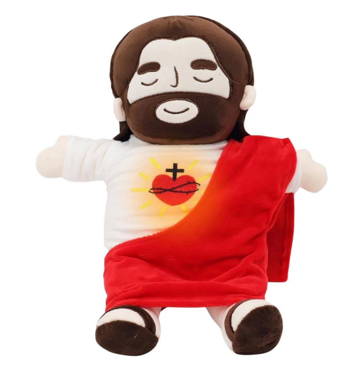 PELUCHE DE JESÚS RESPIRA CON LUCES Y SONIDOS