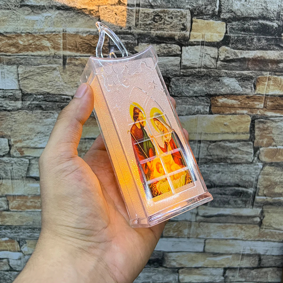 VELAS LED CON IMAGEN RELIGIOSA X4 UNIDADES