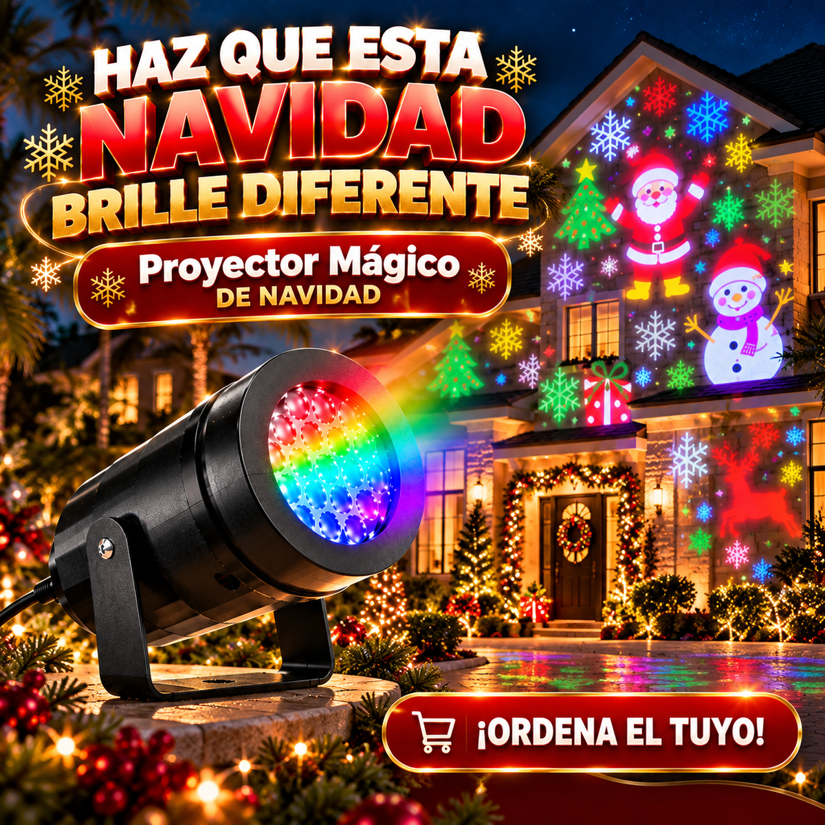 PROYECTOR MÁGICO DE NAVIDAD