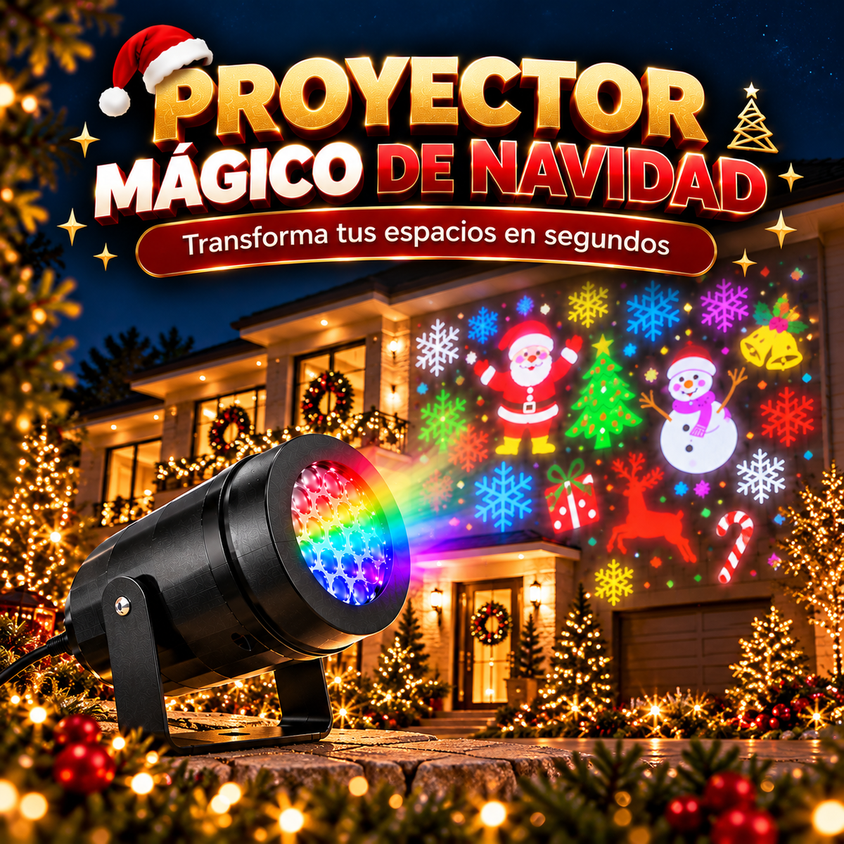 PROYECTOR MÁGICO DE NAVIDAD