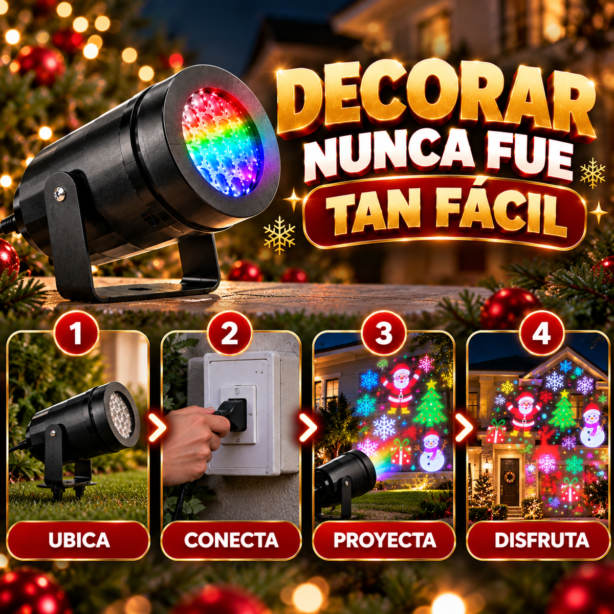 PROYECTOR MÁGICO DE NAVIDAD