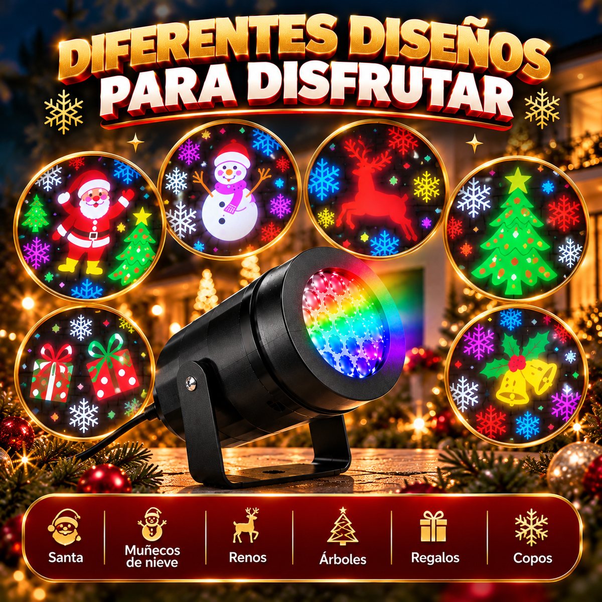 PROYECTOR MÁGICO DE NAVIDAD
