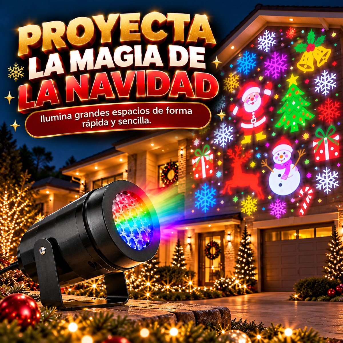 PROYECTOR MÁGICO DE NAVIDAD