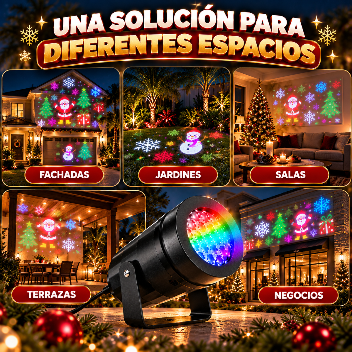 PROYECTOR MÁGICO DE NAVIDAD