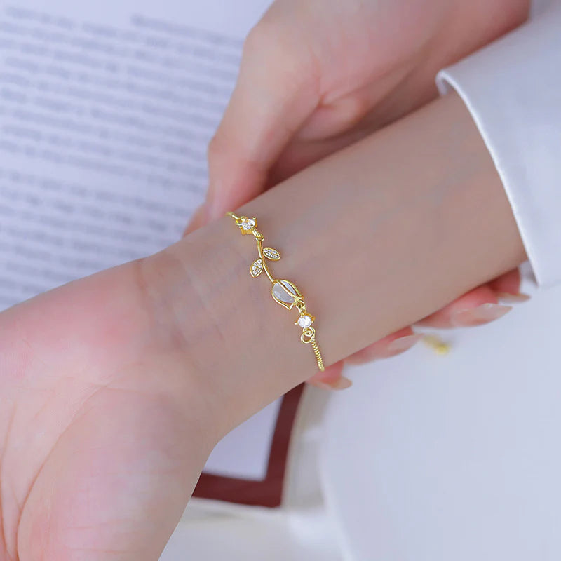 PULSERA AJUSTABLE DE TULIPAN