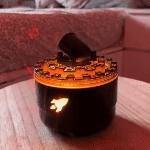 HUMIDIFICADOR Y DIFUSOR DE AROMAS EN FORMA DE CAÑON