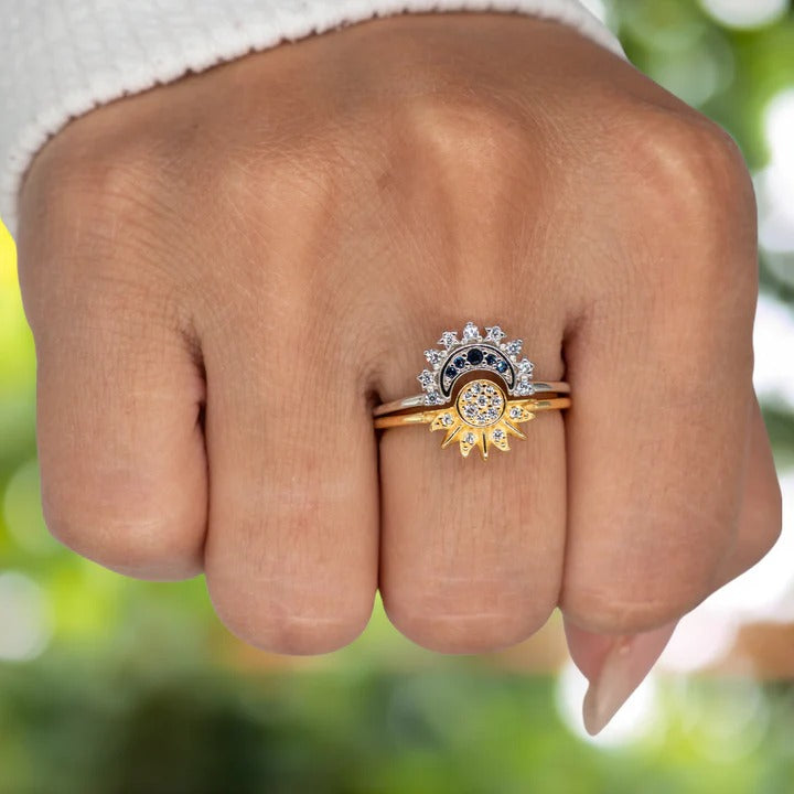 ANILLO SOL Y LUNA ECLIPSE