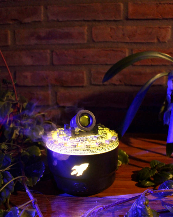 HUMIDIFICADOR Y DIFUSOR DE AROMAS EN FORMA DE CAÑON