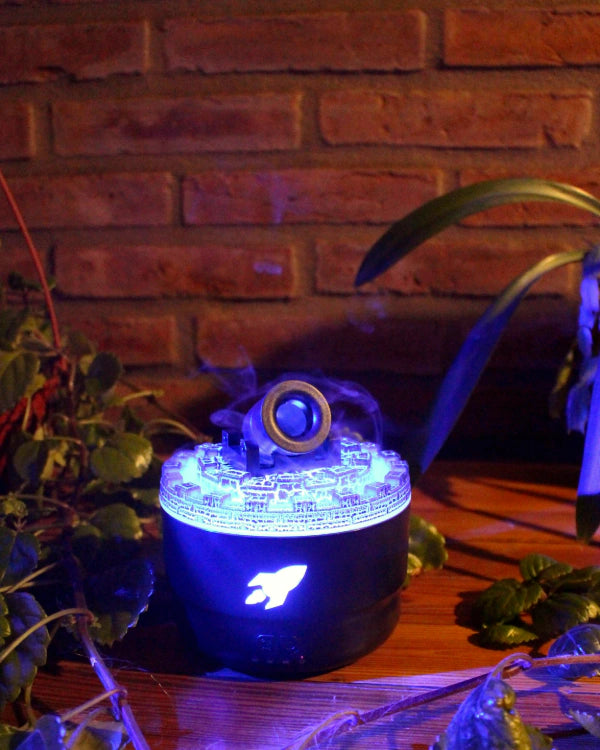 HUMIDIFICADOR Y DIFUSOR DE AROMAS EN FORMA DE CAÑON