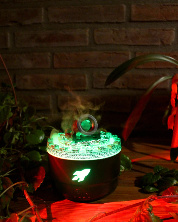 HUMIDIFICADOR Y DIFUSOR DE AROMAS EN FORMA DE CAÑON